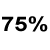 Rating 75%